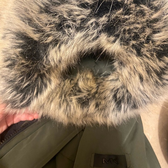 Michael Kors Olive Green Parka with Black Quilted Inner Layer - Picture 13 of 13